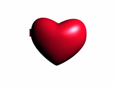 GIF of a heart locket opening with the image of Atlas Atticus and some text saying "Atlas my beloved